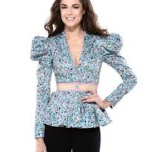 BETSEY JOHNSON LIMITED EDITION RUNWAY puffed shoulder jacket - Picture 1 of 8